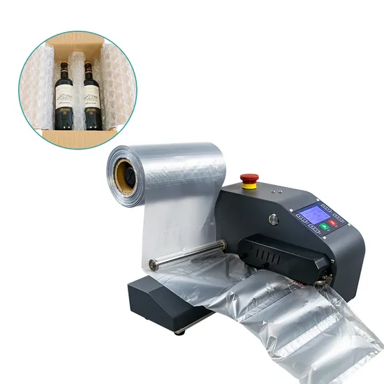 Máquina de embalagem de rolo de filme inflável com saco plástico de bolhas e almofada de ar de baixo custo de manutenção