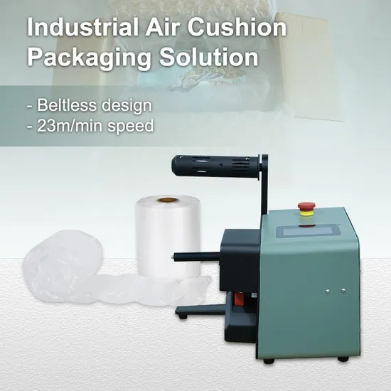 Máquina de filme para travesseiro com bolhas de ar para saco inflável La600 sem correia, velocidade de 23 m/min