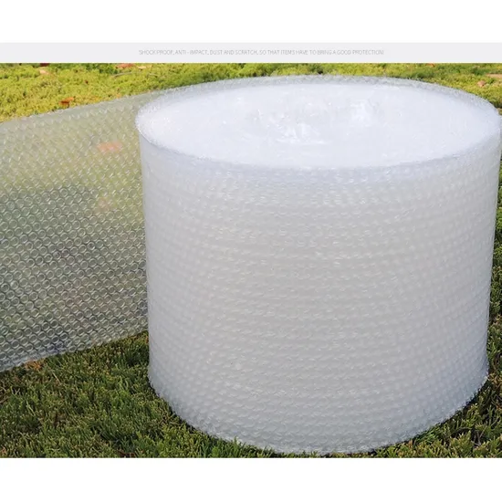 Rolo de filme plástico com bolhas duplas para embalagem de almofada de ar inflável por atacado