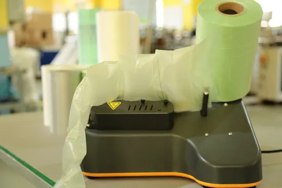 Fábrica de ouro Amazon Filme de almofada de bolha inflável Saco de ar Máquina de embalagem de travesseiro