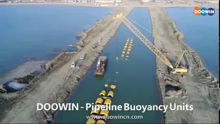 Airbags infláveis individuais de flutuação para cabos ou tubulações